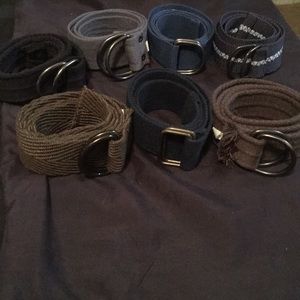 7 Various size belts 28-34.